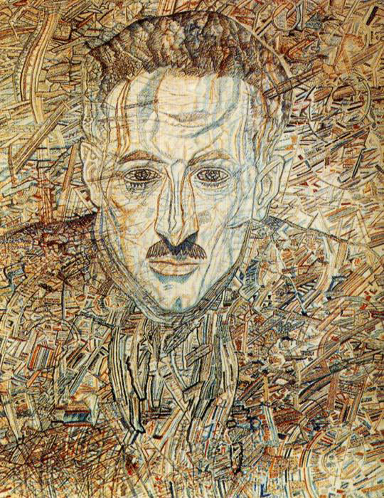  Pavel Filonov Portrait of Nikolay Glebov Putilovsky - Art Print