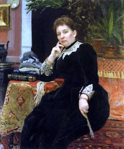  Ilia Efimovich Repin Portrait of O. S. Aleksandrova-Geins - Art Print
