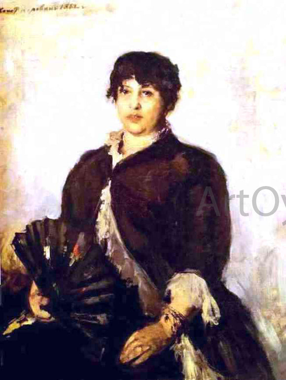  Constantin Alexeevich Korovin Portrait of Olga Alyabyeva - Art Print