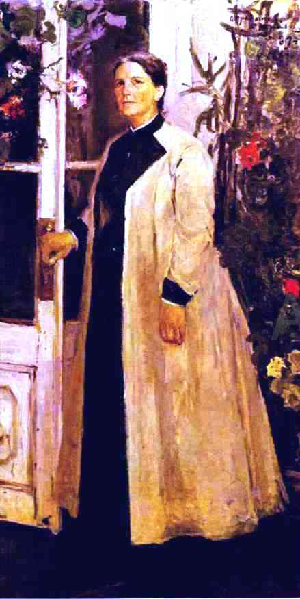  Constantin Alexeevich Korovin Portrait of Olga Orlova. - Art Print