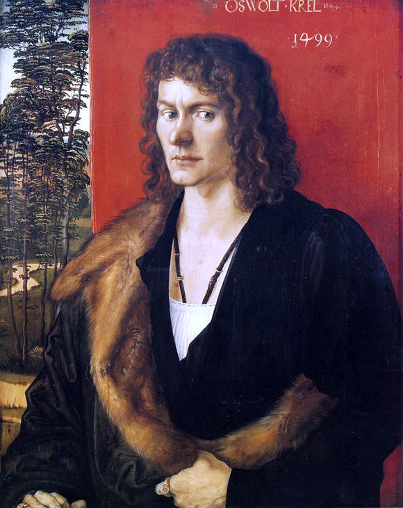  Albrecht Durer Portrait of Oswolt Krel - Art Print
