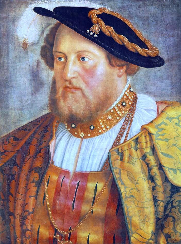  Barthel Beham Portrait of Ottheinrich, Prince of Pfalz - Art Print