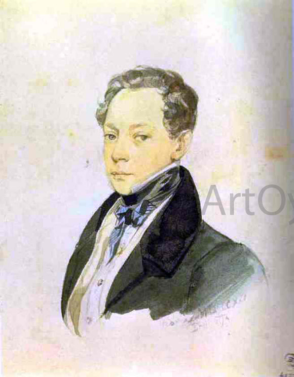  Karl Pavlovich Brulloff Portrait of P. V. Basin - Art Print
