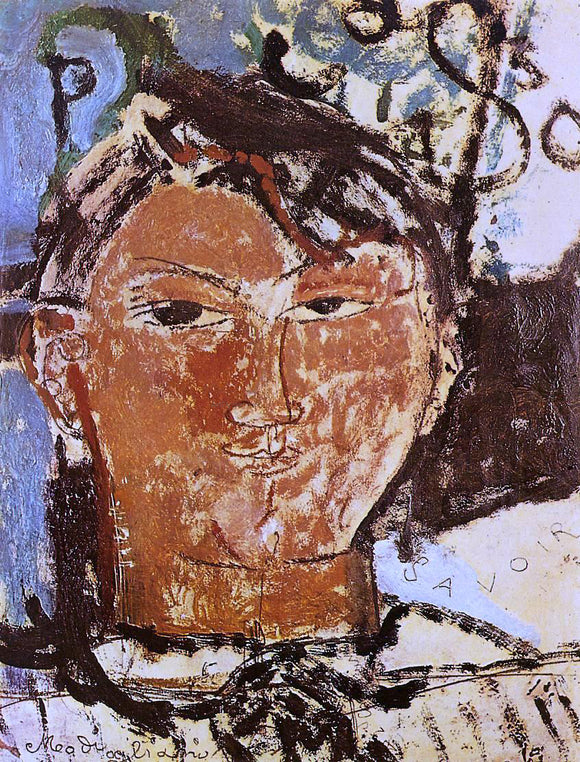 Amedeo Modigliani Portrait of Pablo Picasso - Art Print