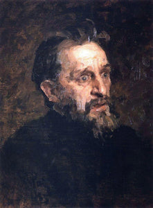  Ilia Efimovich Repin Portrait of painter Grigory Grigoryevich Myasoyedov - Art Print