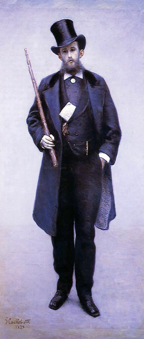  Gustave Caillebotte Portrait of Paul Hugot - Art Print