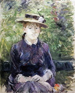  Berthe Morisot Portrait of Paule Gobillard - Art Print