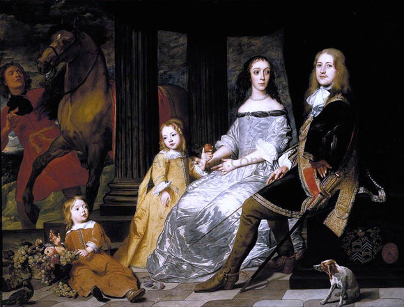  Pieter Thijs Portrait of Philips van de Werve and His Wife - Art Print