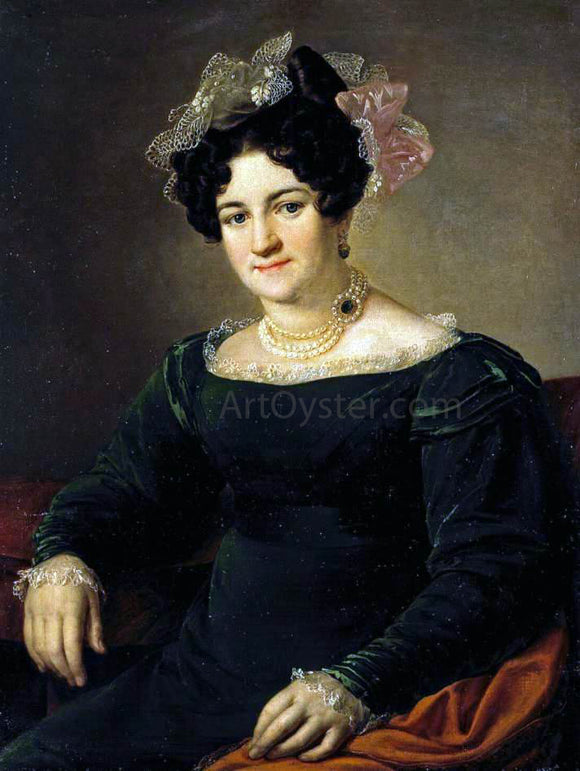  Vasily Andreyevich Tropinin Portrait of P.I. Sapoznikova - Art Print