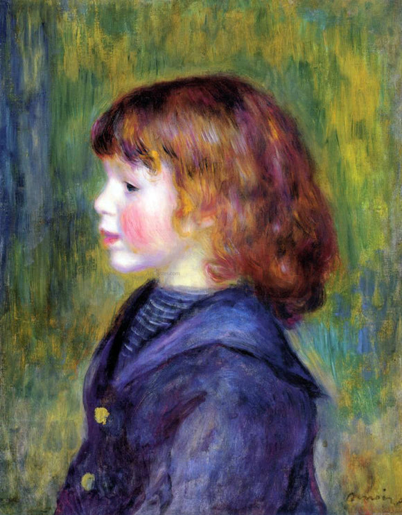  Pierre Auguste Renoir Portrait of Pierre Renoir in a Sailor Suit - Art Print