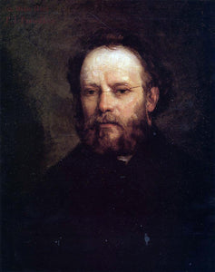  Gustave Courbet Portrait of Pierre-Joseph Proudhon - Art Print
