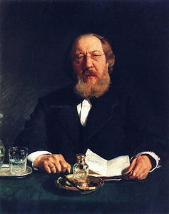  Ilia Efimovich Repin Portrait of poet and slavophile Ivan Sergeyevich Aksakov - Art Print