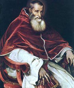  Titian Portrait of Pope Paul III - Art Print