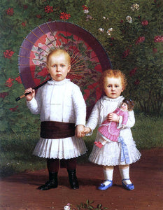  Enoch Wood Perry Portrait of Prescott and Mary Scott - Art Print