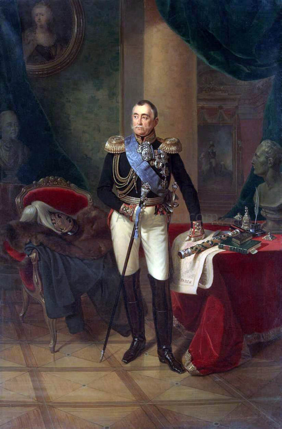  Franz Kruger Portrait of Prince Pyotr Volkonsky - Art Print
