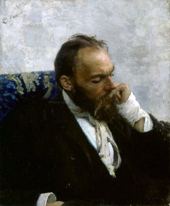  Ilia Efimovich Repin Portrait of Professor Ivanov - Art Print