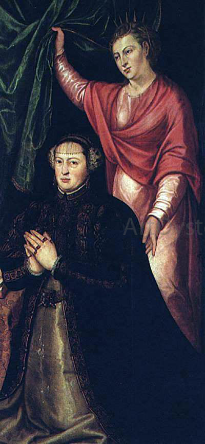  Cristovano Lopes Portrait of Queen Catherine of Austria - Art Print