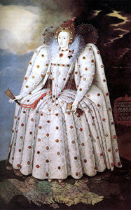  The Younger Marcus Gheeraerts Portrait of Queen Elisabeth I - Art Print