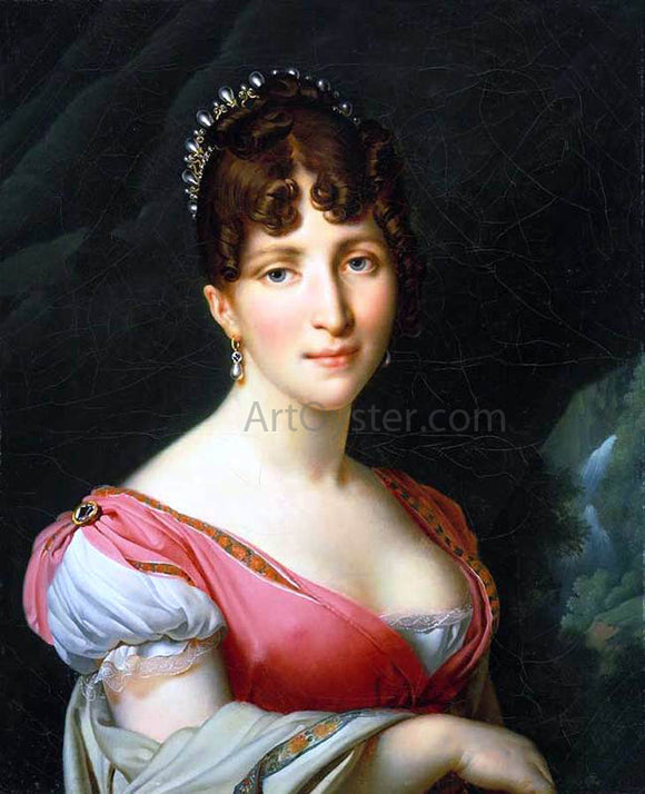  Anne-Louis Girodet De Roucy-Triosson Portrait of Queen Hortense - Art Print