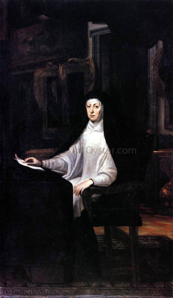  Juan Carreno De Miranda Portrait of Queen Mariana de Austria - Art Print