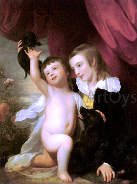  Benjamin West Portrait of Raphael West and Benjamin West, Jr., 1775 - Art Print