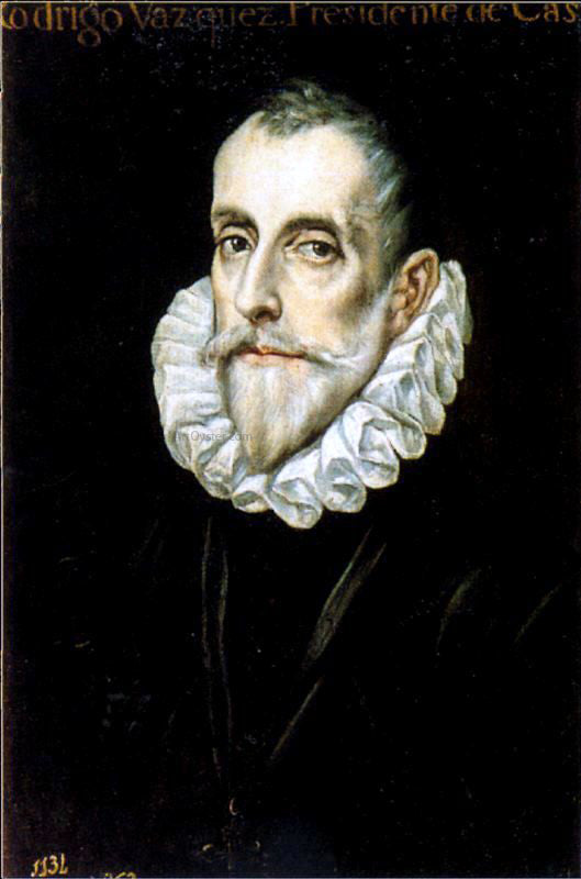  El Greco Portrait of Rodrigo Vazquez - Art Print