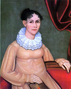  Ammi Phillips Portrait of Sally Morgan Walbridge - Art Print