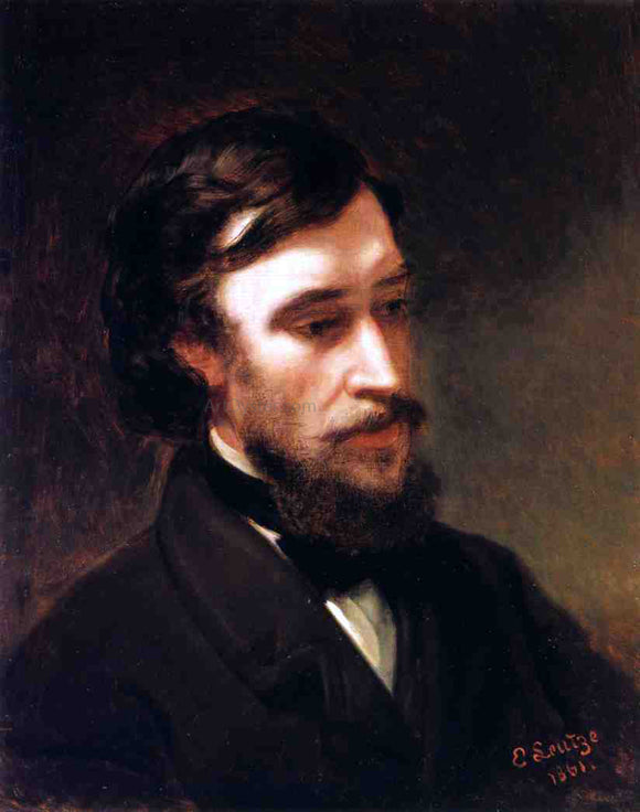  Emanuel Gottlieb Leutze Portrait of Sanford Robinson Gifford - Art Print