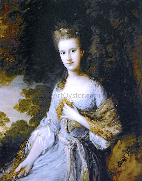  Thomas Gainsborough Portrait of Sarah Buxton - Art Print