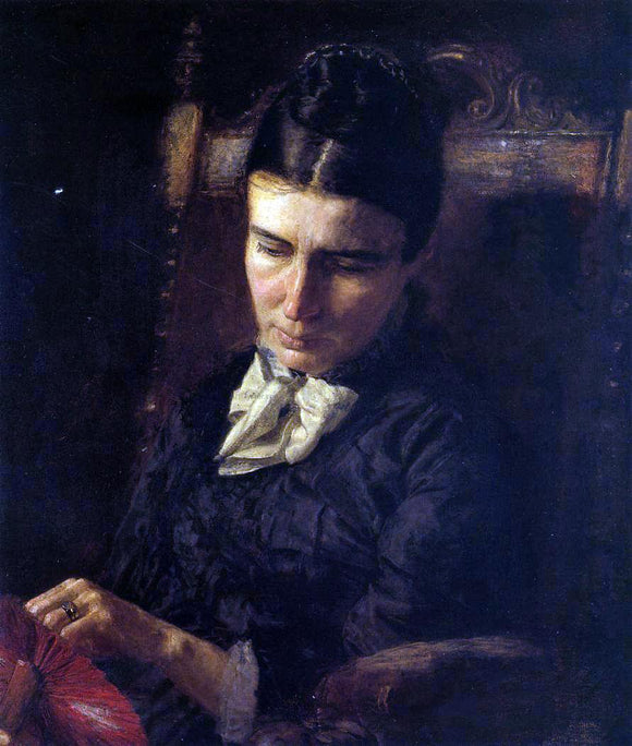  Thomas Eakins Portrait of Sarah Ward Brinton - Art Print