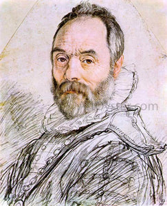  Hendrick Goltzius Portrait of Sculptor Giambologna - Art Print