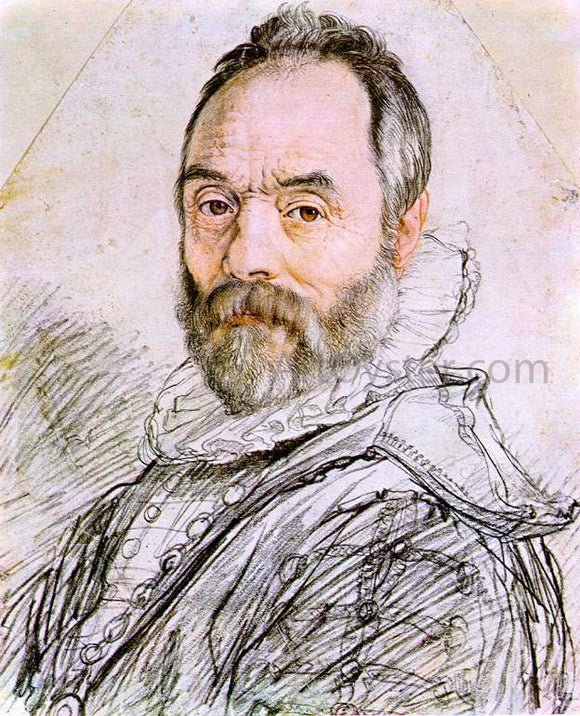  Hendrick Goltzius Portrait of Sculptor Giambologna - Art Print