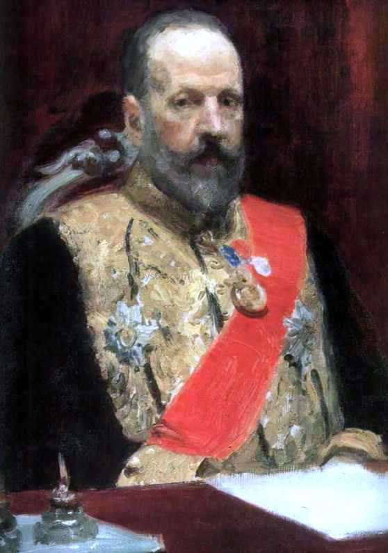  Ilia Efimovich Repin Portrait of Sergey Vitte (study) - Art Print