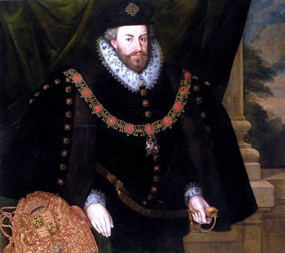  The Younger Marcus Gheeraerts Portrait of Sir Christopher Hatton - Art Print