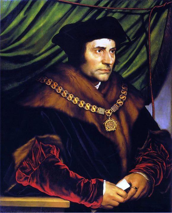  The Younger Hans Holbein Portrait of Sir Thomas More - Art Print