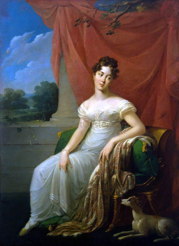  Henri-Francois Riesener Portrait of Sofia Apraxina - Art Print