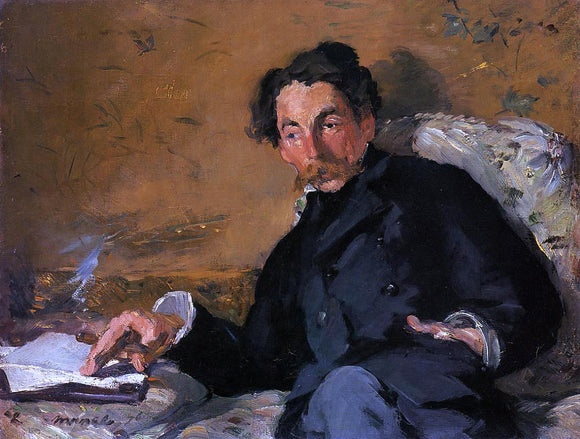  Edouard Manet Portrait of Stephane Mallarme - Art Print