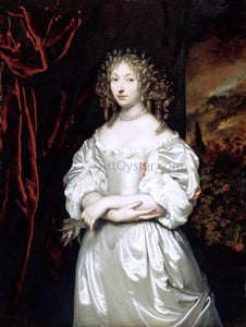  Caspar Netscher Portrait of Suzanna Huygens - Art Print