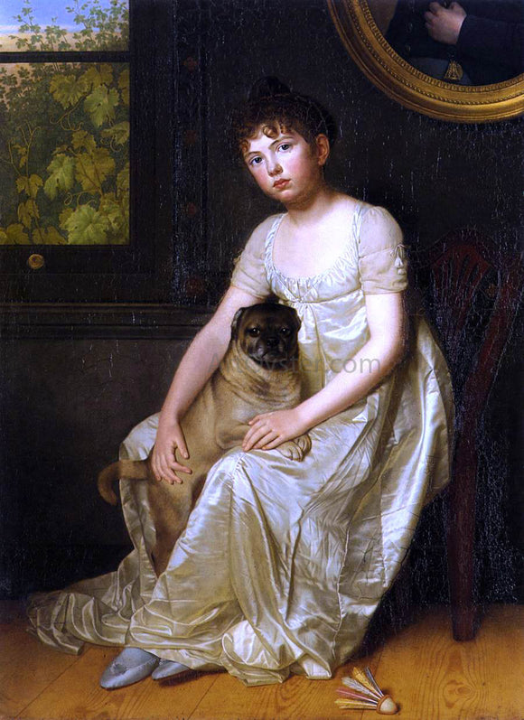 Francois Van der Donckt Portrait of Sylvie de la Rue - Art Print