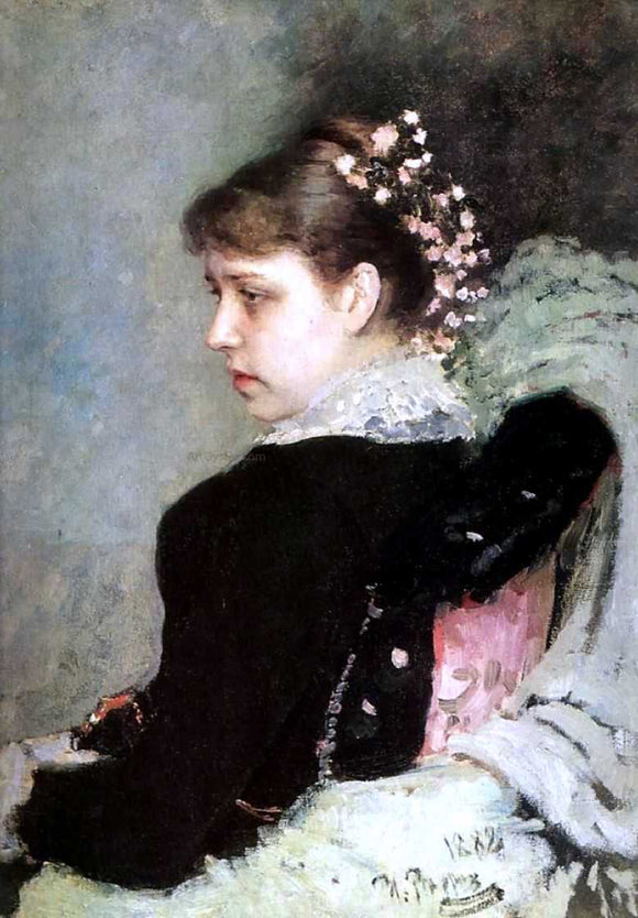  Ilia Efimovich Repin Portrait of Tatiana Rechinskay - Art Print