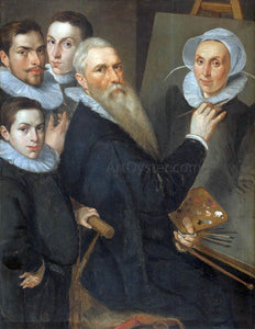  I Jacob Delff Portrait of the Artist and His Family - Art Print