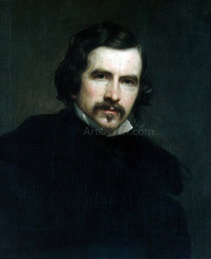  George Alexander Healy Portrait of the Artist - Art Print