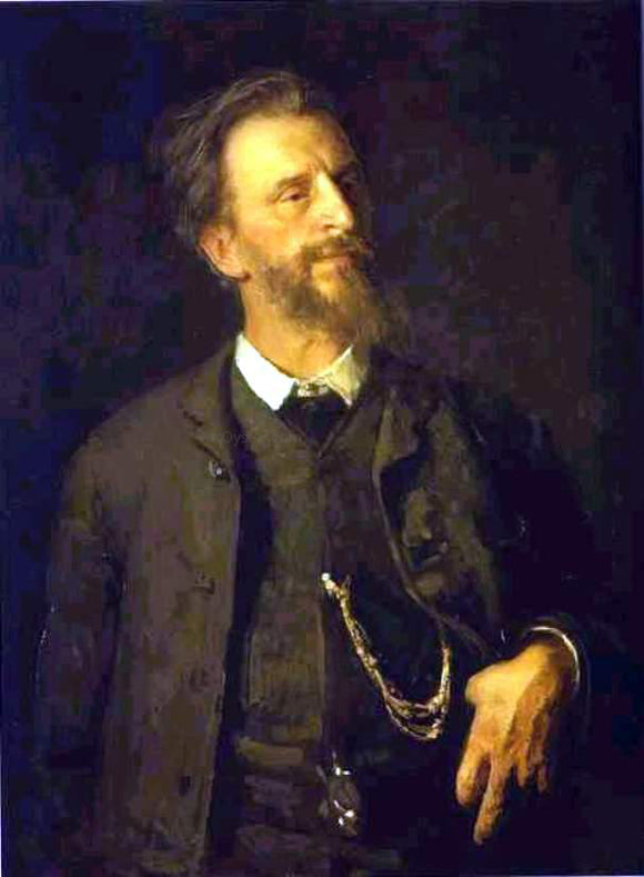  Ilia Efimovich Repin Portrait of the Artist Grigory Myasoedov - Art Print
