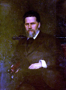  Ilia Efimovich Repin Portrait of the Artist Ivan Kramskoy - Art Print