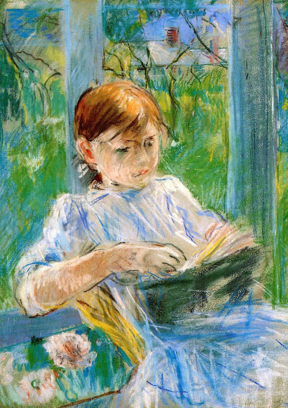  Berthe Morisot Portrait of the Artist's Daughter, Julie Manet, at Gorey - Art Print