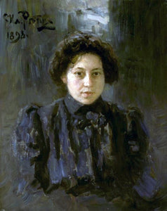  Ilia Efimovich Repin Portrait of the Artist's Daughter Nadezhda - Art Print