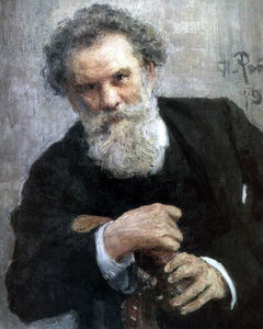  Ilia Efimovich Repin Portrait of the Author Vladimir Korolemko - Art Print