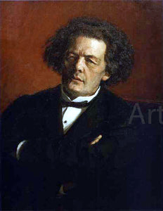  Ilya Repin Portrait of the Composer Anton Rubinstein - Art Print