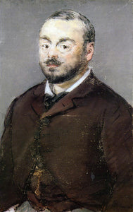  Edouard Manet Portrait of the Composer Emmanual Chabrier - Art Print