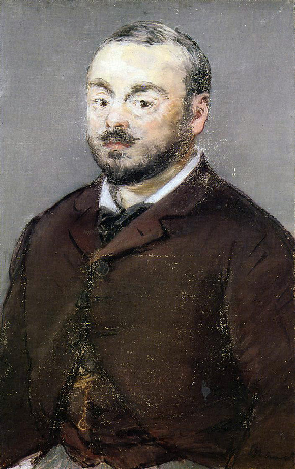  Edouard Manet Portrait of the Composer Emmanual Chabrier - Art Print